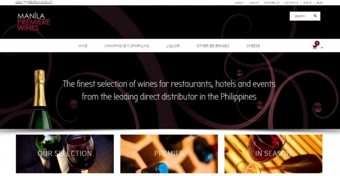 Online Store Project - Manila Premiere Wines